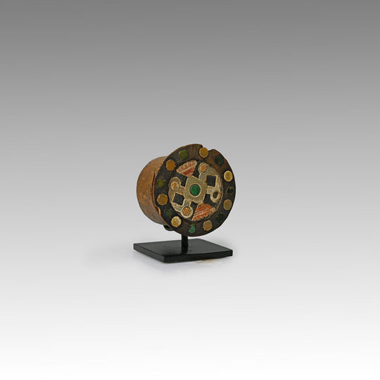 Chimu Inlaid Wood Ear Spool, ca. 900 - 1250 CE