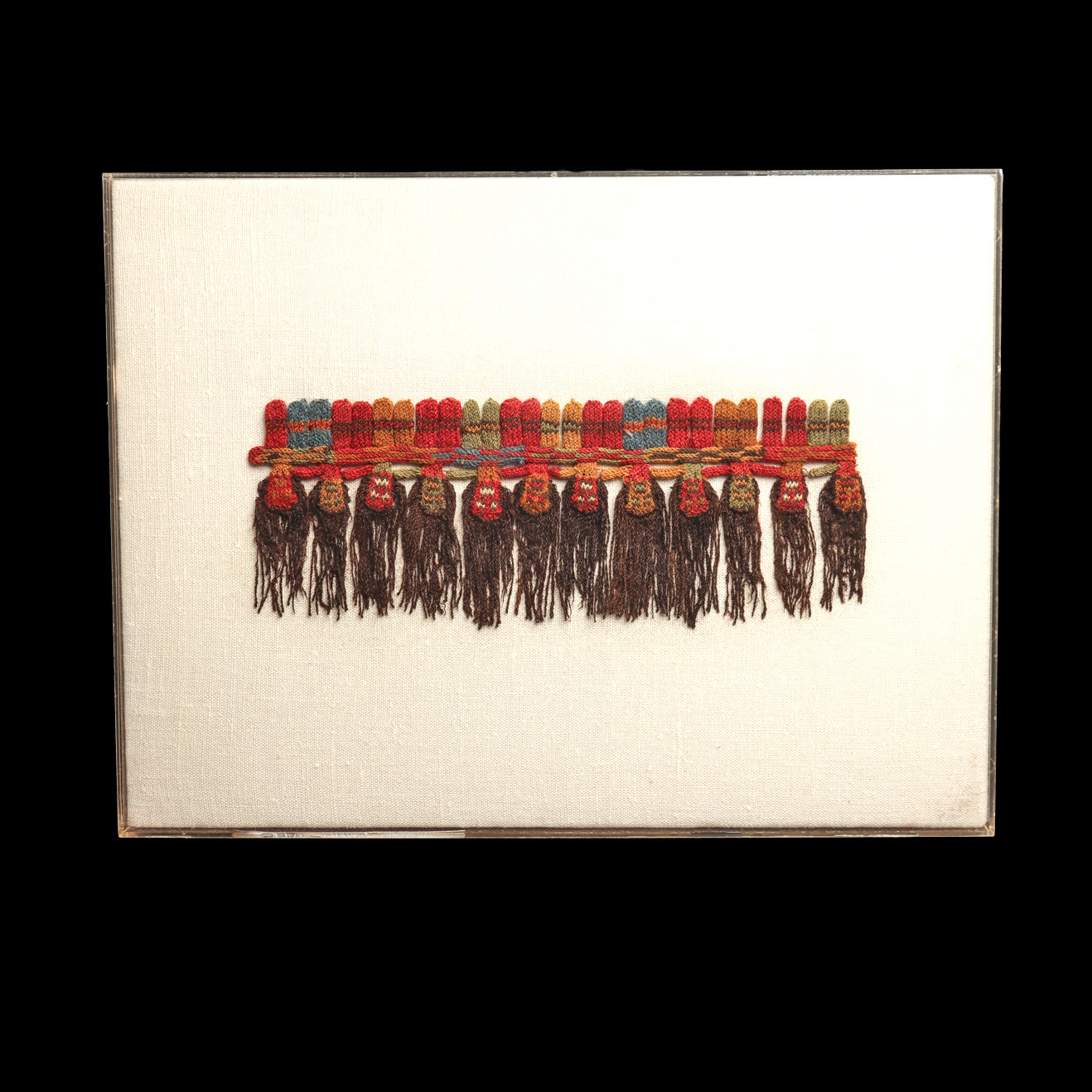 A fine Proto-Nazca Linked Muñeca Mantle Fringe, Ca. 100 - 600 CE