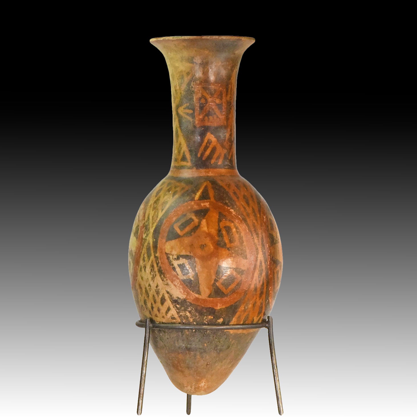 A large Narino Pottery Bullet Amphora, Columbia, ca. 750 -1200 CE