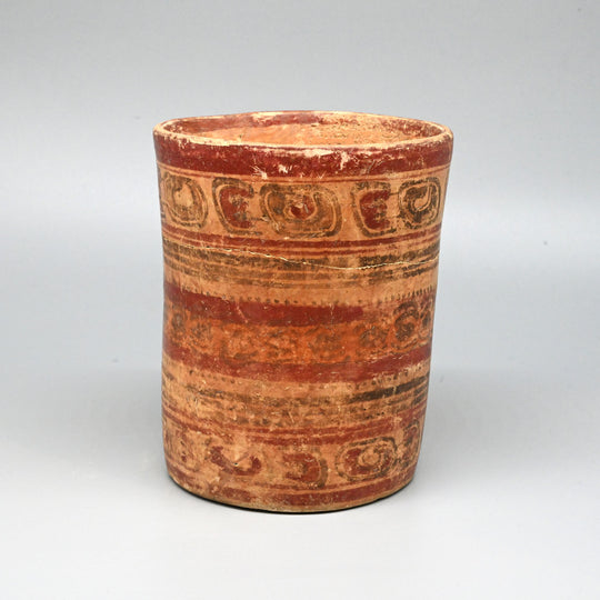 A Maya Copador Cylinder Vase, Classic Maya Period, ca. 500 - 800 CE