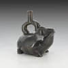 A Published Moche Blackware Frog Effigy Vessel, Moche I-II, Early Intermediate Period - Middle Horizon, ca. 100 - 300 CE