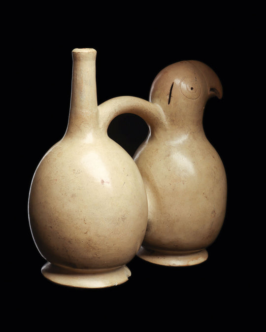 A Salinar Double-Chamber Parrot Effigy Vessel, Early Horizon - Early Intermediate Period, ca. 200 BCE - 100 CE