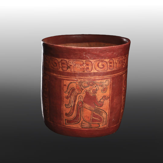 A large Maya Copador Cylinder Vase, ca. 500 - 1000 CE