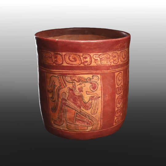 A large Maya Copador Cylinder Vase, ca. 500 - 1000 CE