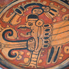 A Published Maya Polychrome Tripod Plate with Muan Bird Deity, Classic Period, ca. 500 - 800 CE