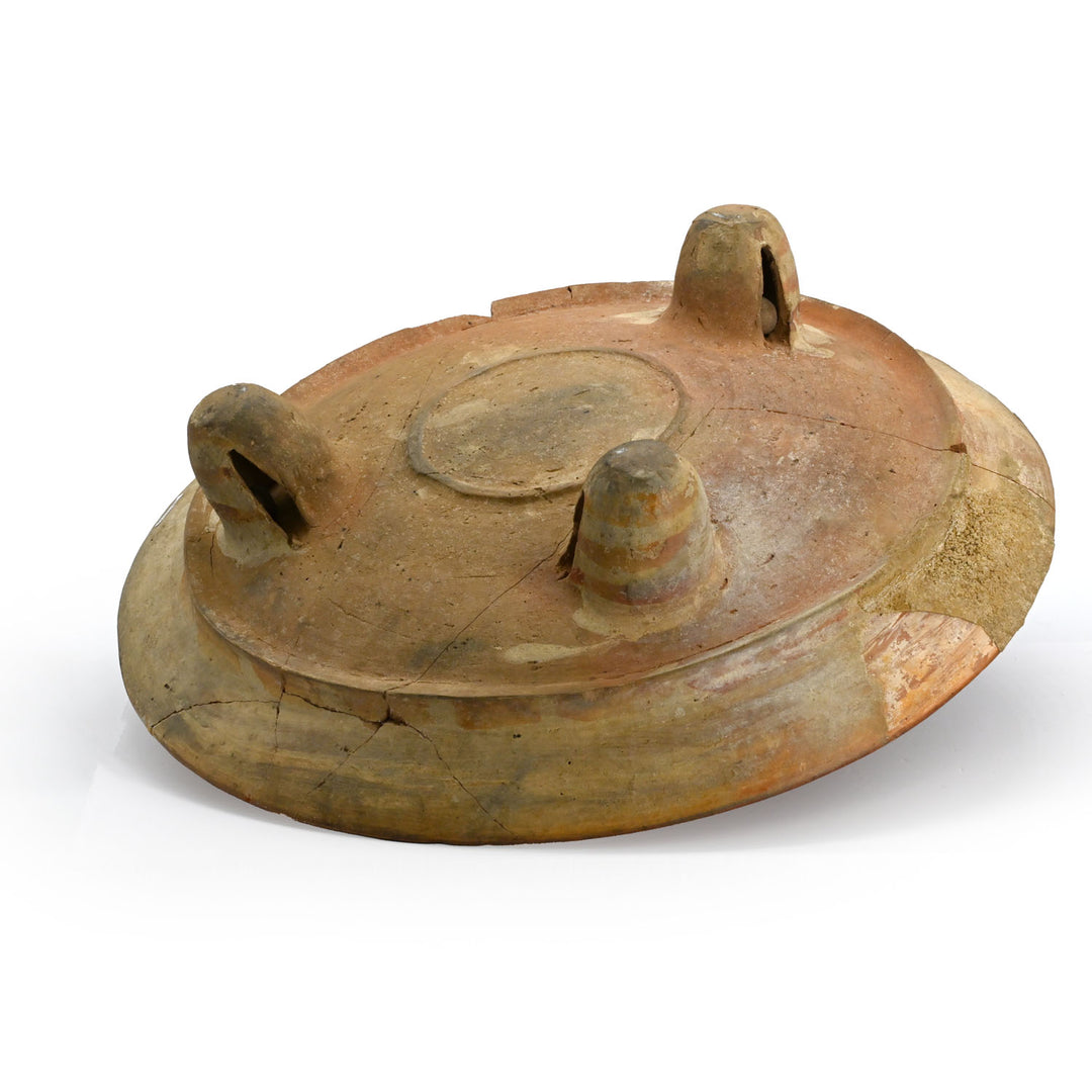 A Large Published Maya Polychrome Plate with Rim Text, Classic Period, ca. 7th – 8th century CE