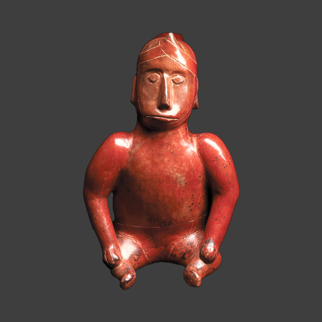Eine sitzende Schamanenfigur aus Colima, ca. 100 v. Chr. – 250 n. Chr
