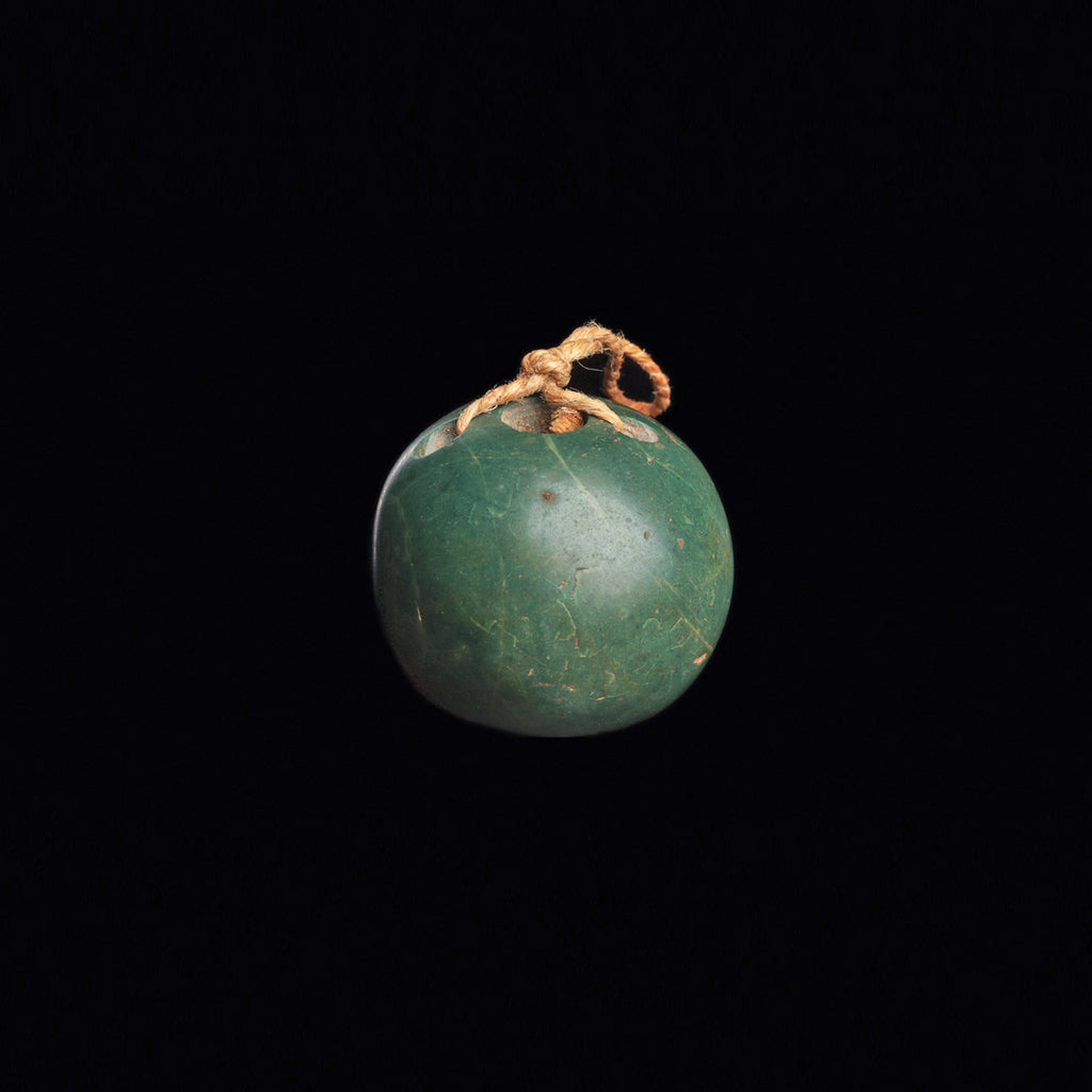 A Costa Rican Green Serpentine Bola Ball, ca. 500 - 1000 CE