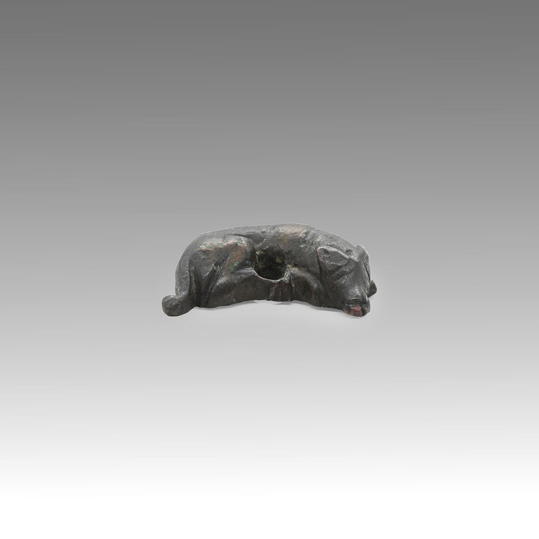 A Gallo-Roman Bronze Dog, Roman Imperial Period, ca. 1st - 3rd century CE