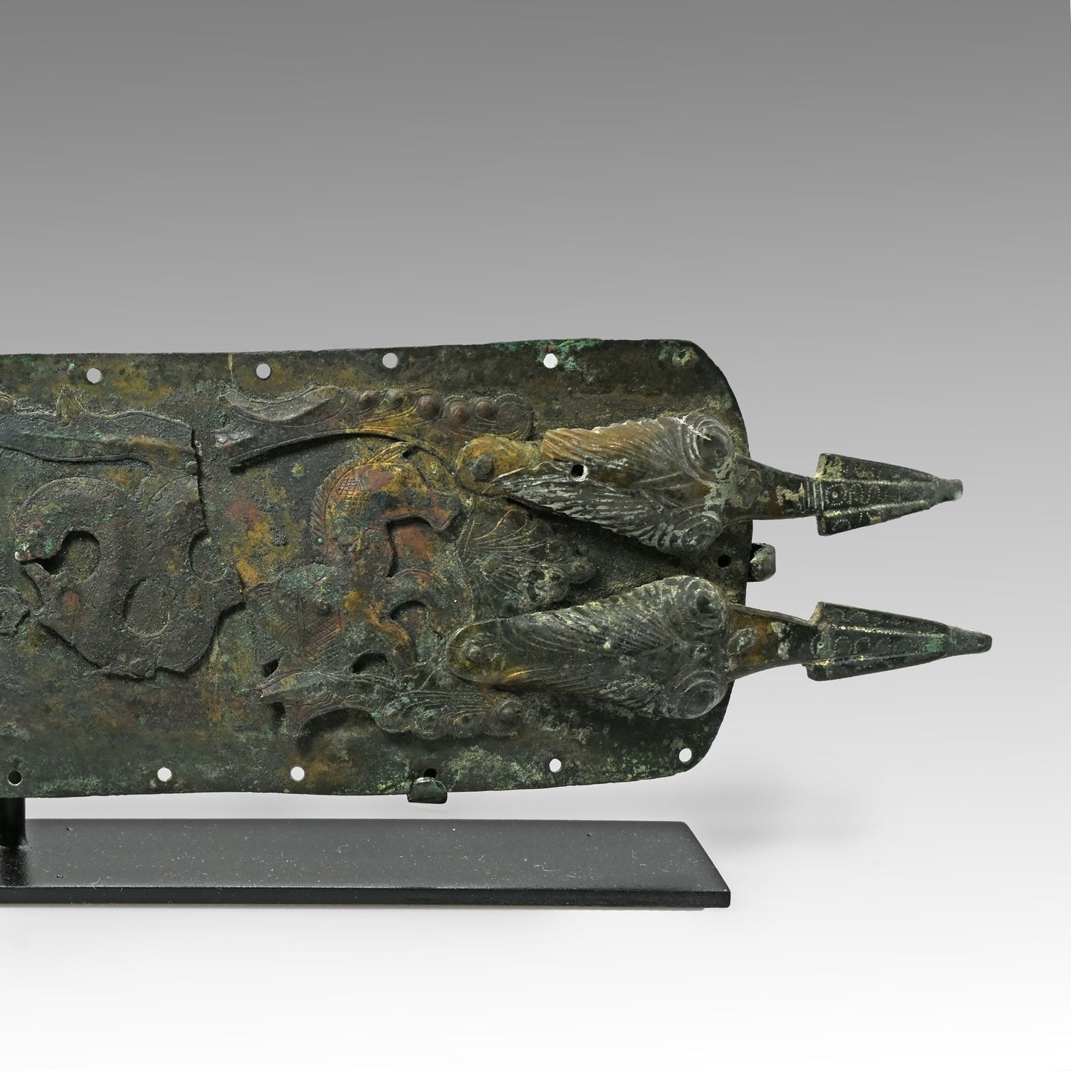 A Roman/Samnite Bronze Gladiator Belt Fragment, ca. 350–325 BCE