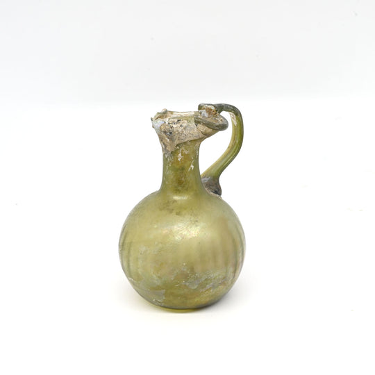 A Roman Glass Ewer, Late Roman Imperial Period, ca. 3rd - 4th century CE