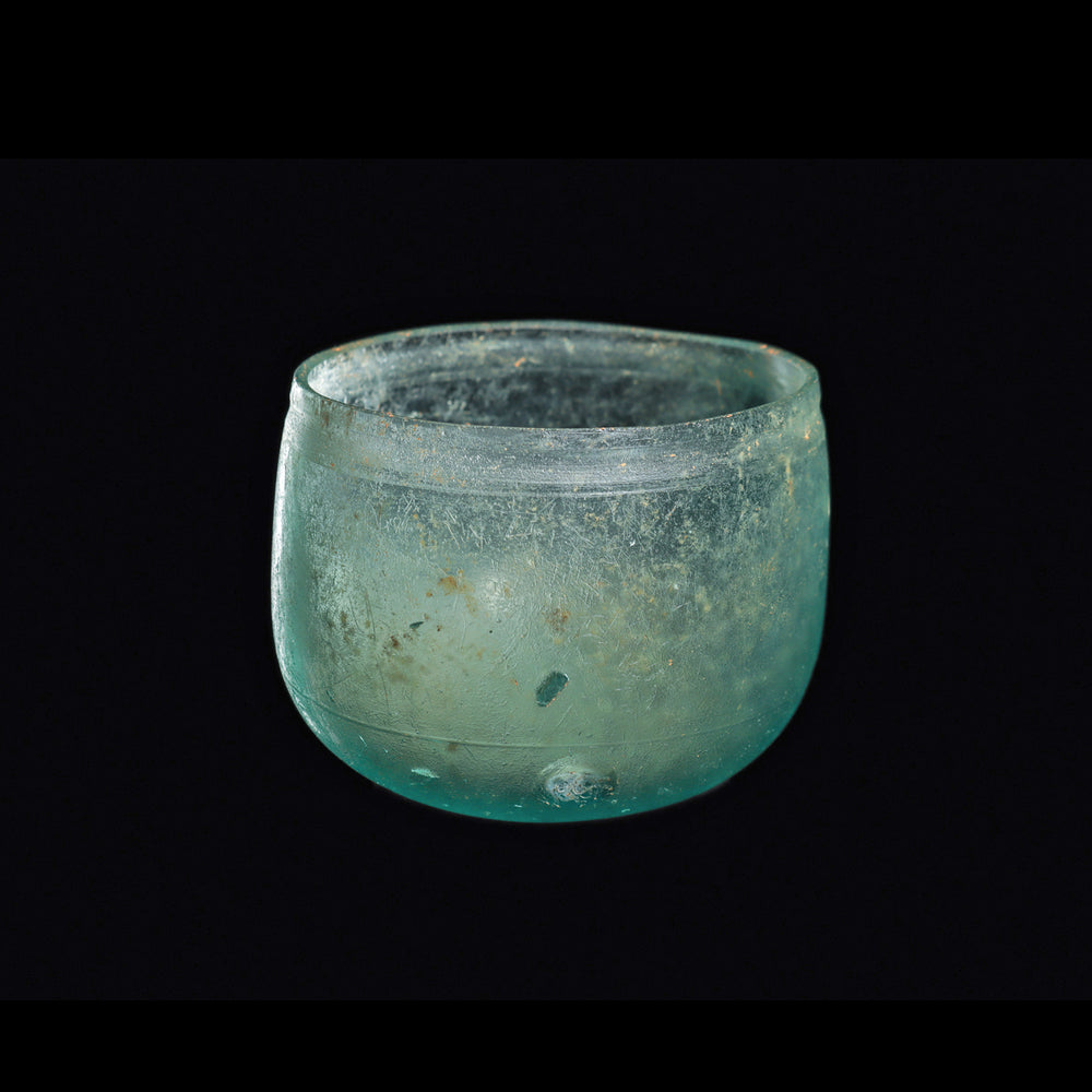 A pretty Roman Glass Bowl, Roman Imperial, 100 BCE - 100 CE