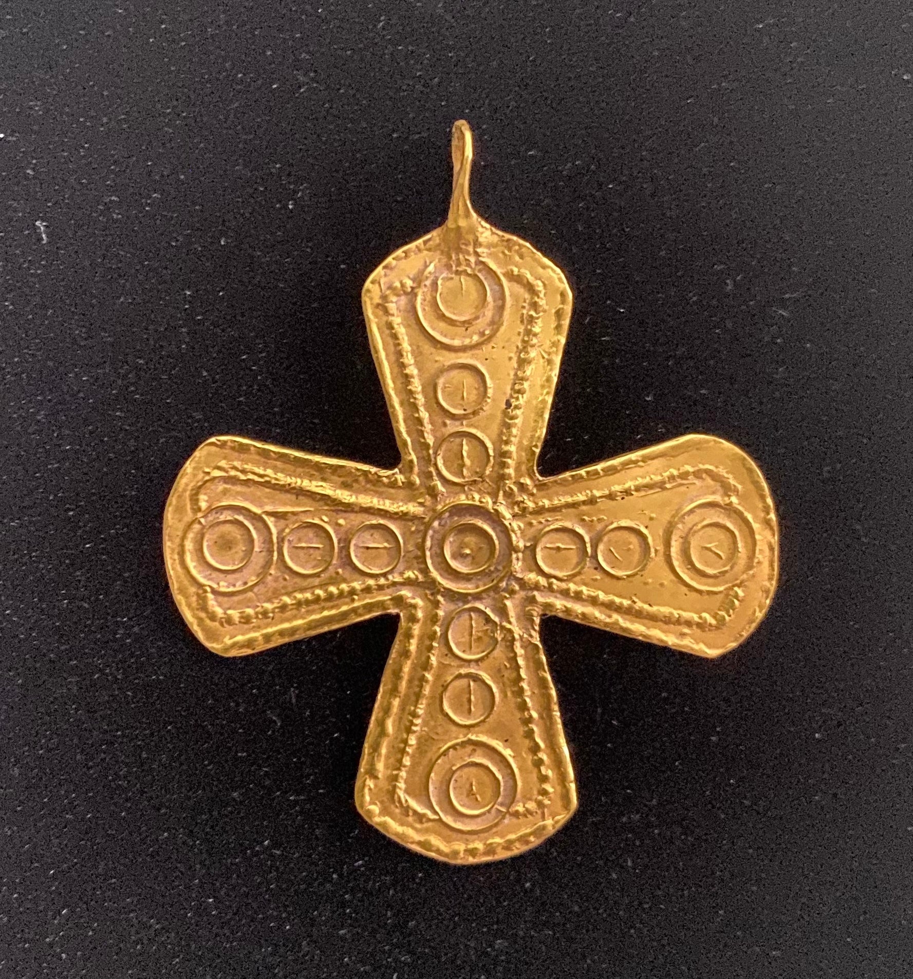 A Byzantine Gold Cross Pendant, ca. 5th - 6th century CE