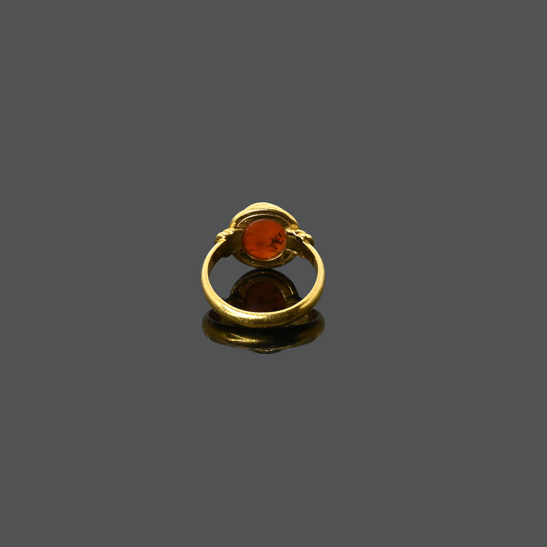 A Roman Carnelian Intaglio Ringstone of Mercury, Roman Imperial Period, ca. 1st - 2nd century CE