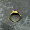 A Prized Late Roman Gold and Ruby Finger Ring, ca. 3rd - 4th century CE