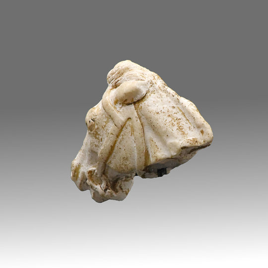 A Roman Limestone Fragment of a Horse Head, Roman Imperial Period, ca. 1st - 2nd century CE