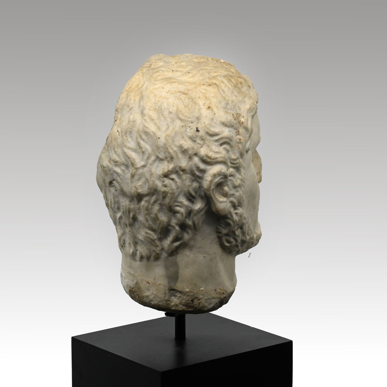 A Roman Marble Portrait Head of Caracalla, Roman Imperial Period, Severan Dynasty, Reign of Caracalla, 198 – 217 CE
