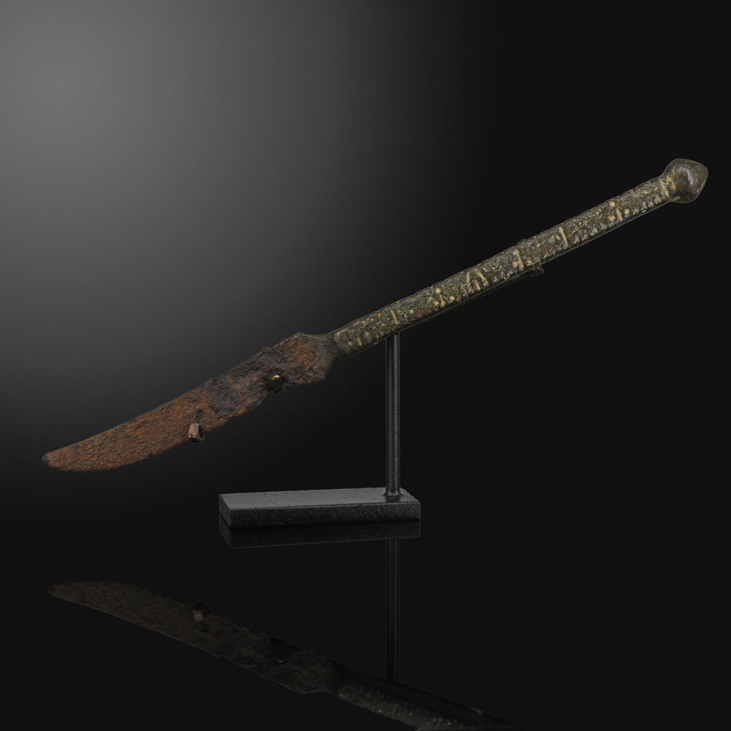 A Roman Bronze and Iron Scalpel, Roman Imperial Period, ca. 1st - 2nd century CE