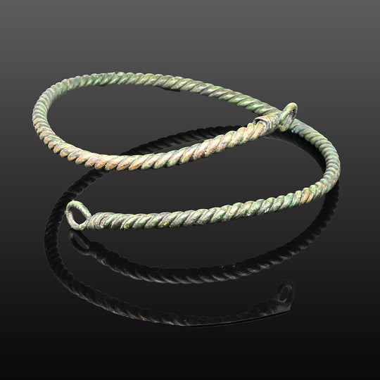 A Large Viking Bronze Torque, Viking Period, ca. 8th Century CE