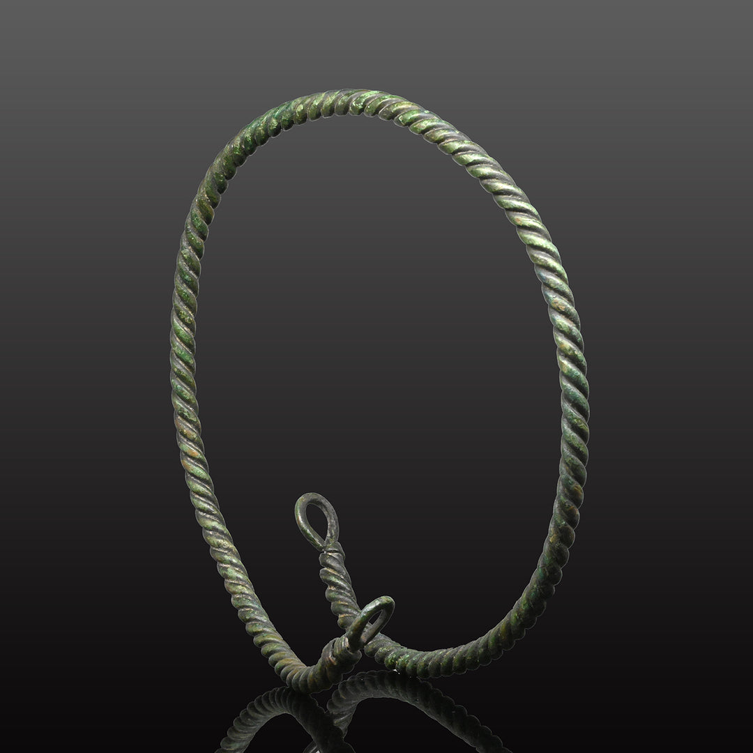 A Large Viking Bronze Torque, Viking Period, ca. 8th Century CE