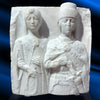 A Medieval Marble Relief of Royal Couple, ca. late 14th century or later