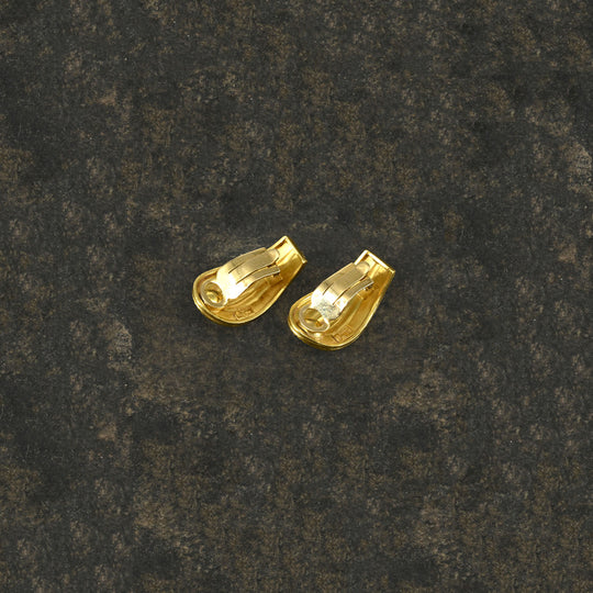 A pair of Vintage Lalaounis Gold Clip-On Earrings, 20th century