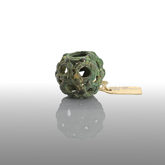 A Roman bronze openwork dodecahedron, ca. 2nd - 4th century CE