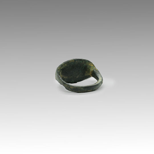 Nabataean Bronze &amp; Gold Finger Ring, ca. 2nd century BCE - 1st century CE