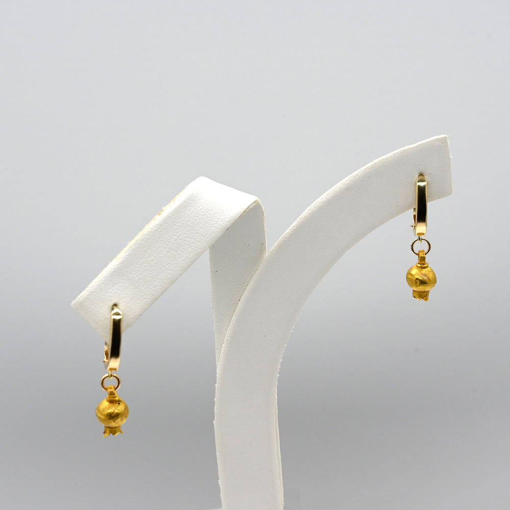 A lovely pair of Greek gold Pomegranate Drops, Hellenistic Period, ca. 3rd - 1st century BCE