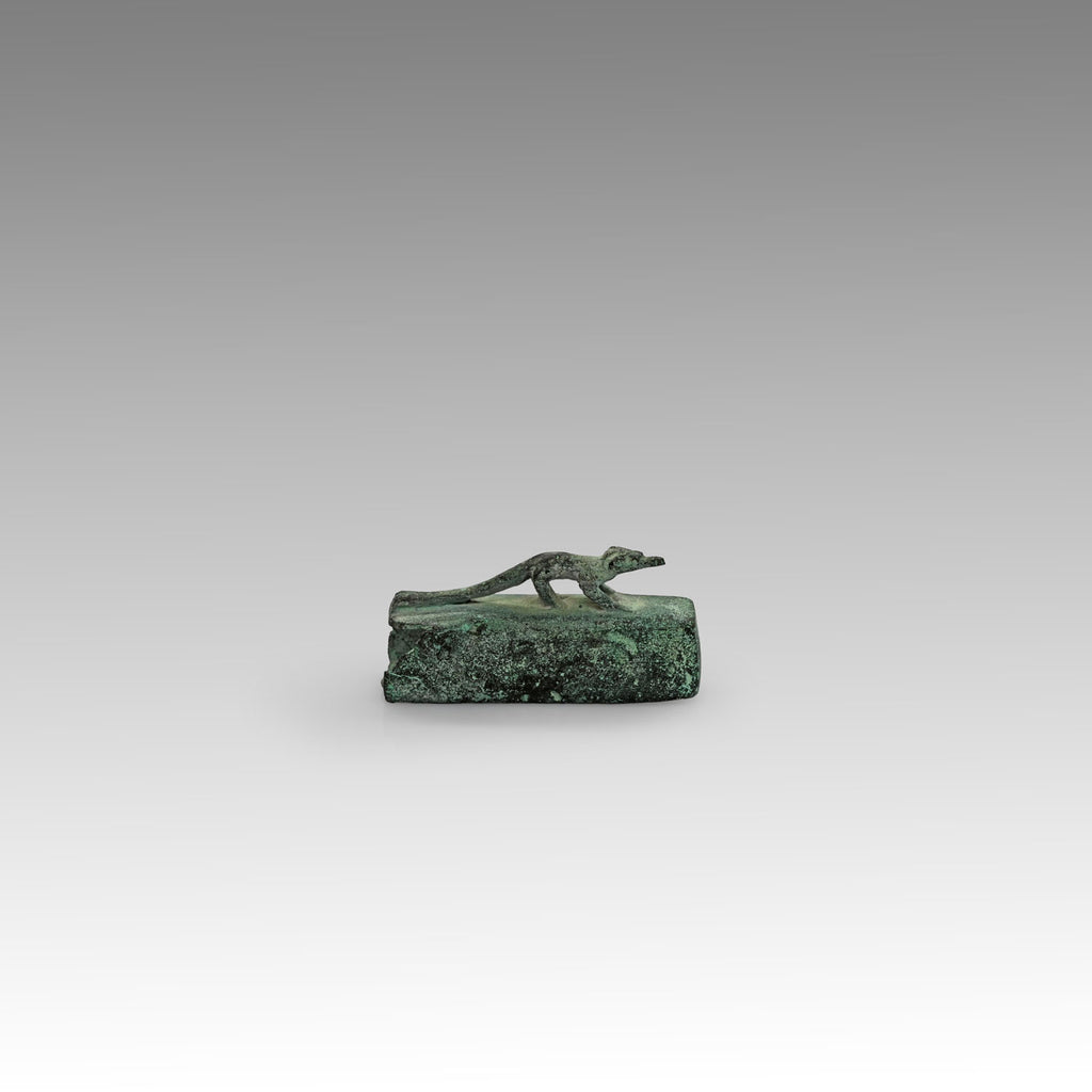 An Egyptian Bronze Ichneumon Sarcophagus, Late Period, ca 664 - 332 BCE