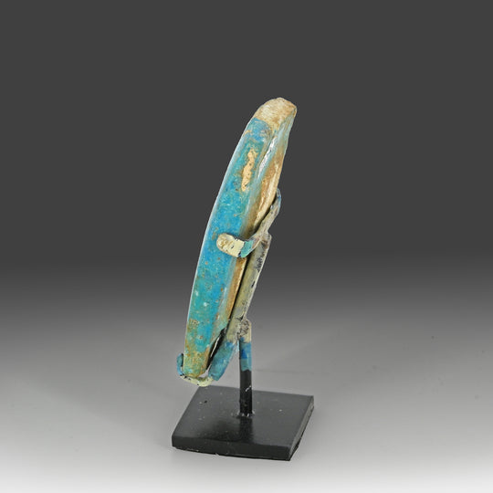 An Egyptian Blue Glazed Faience Tile, Old Kingdom, time of Djoser, ca. 2668 - 2649 BCE