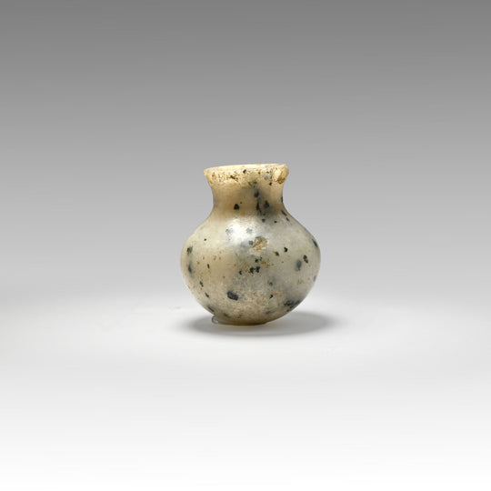 An Egyptian Miniature Gneiss Votive Vessel, Old Kingdom, ca. 2730 - 2544 BCE