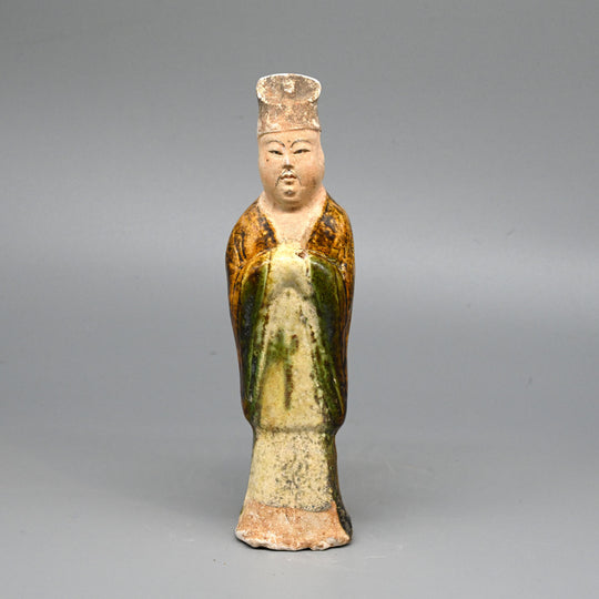 Eine glasierte Tang-Sancai-Figur, Tang-Dynastie, ca. 650 - 950 n. Chr.