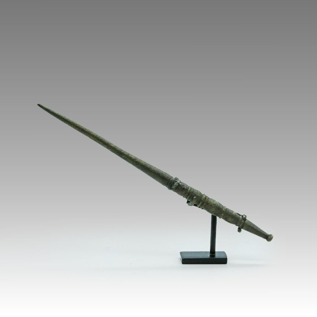 A Roman bronze medical curette, Roman Imperial Period, ca. 1st - 3rd century CE