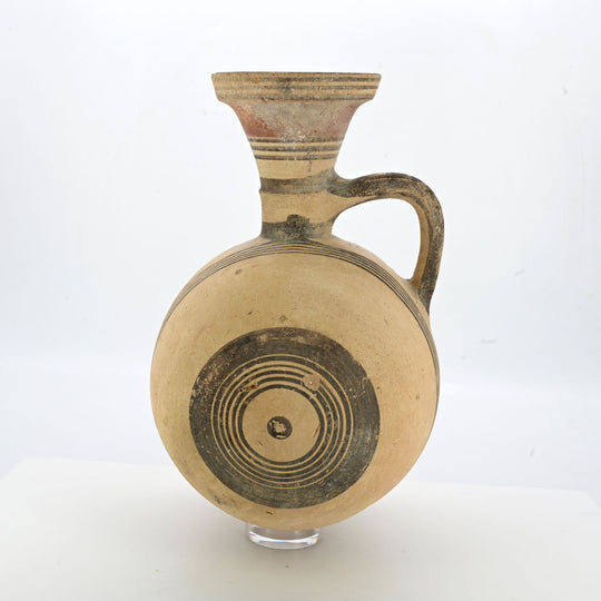 A Cypriot Bichrome ware Barrel Jug, Cypro - Geometric III, ca. 850 - 750 BCE