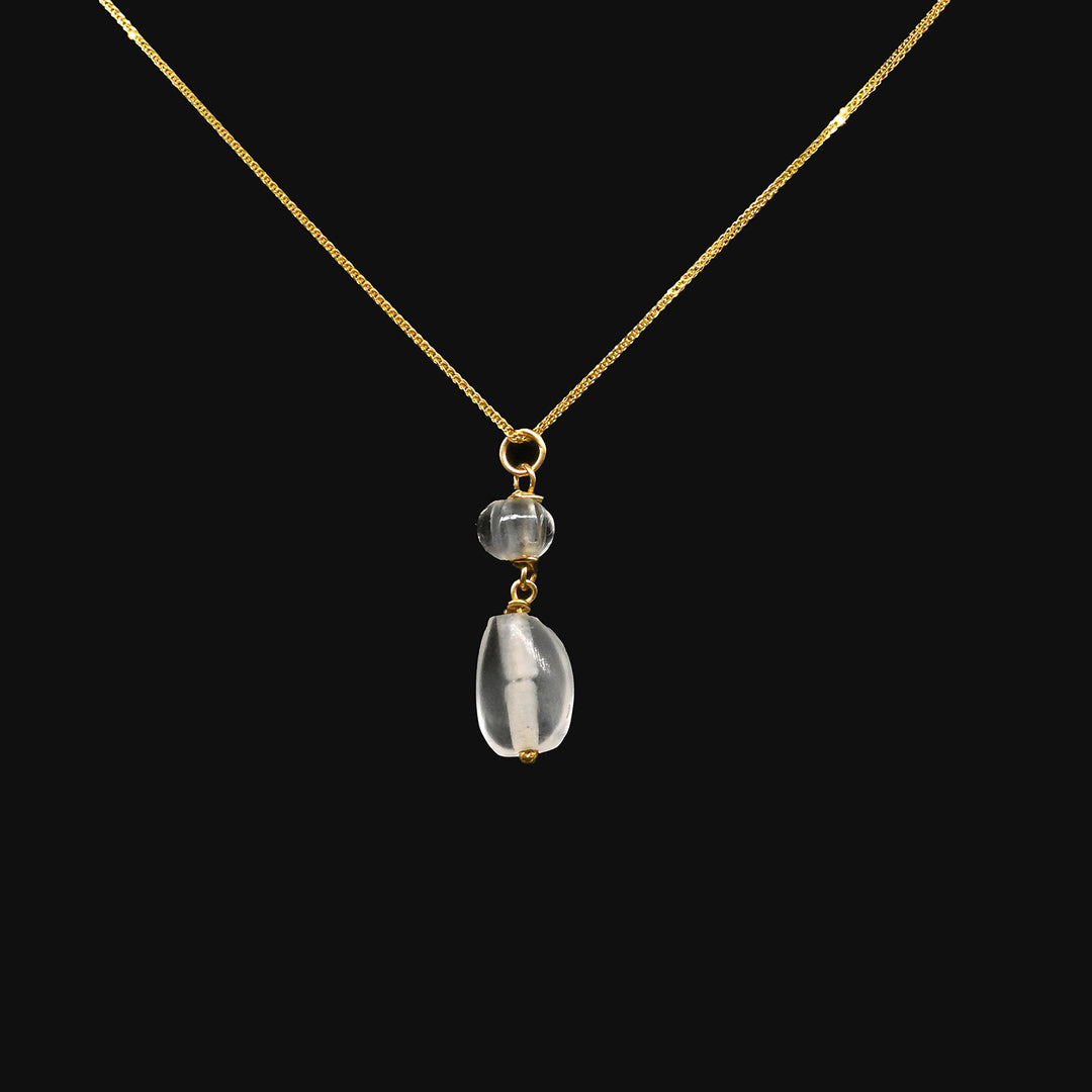 An Roman Rock Crystal Drop Pendant, ca. 1st century CE