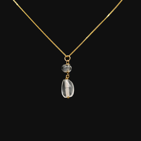 An Roman Rock Crystal Drop Pendant, ca. 1st century CE