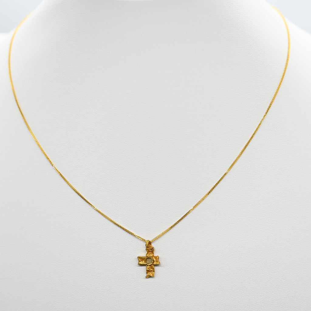 A Byzantine Gold Cross Pendant, ca. 5th century CE