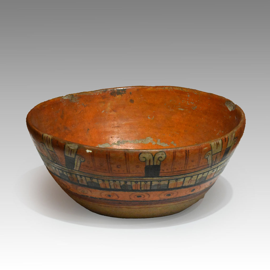 A Maya Polychrome Bowl, Classic Maya Period, ca. 500 - 1000 CE