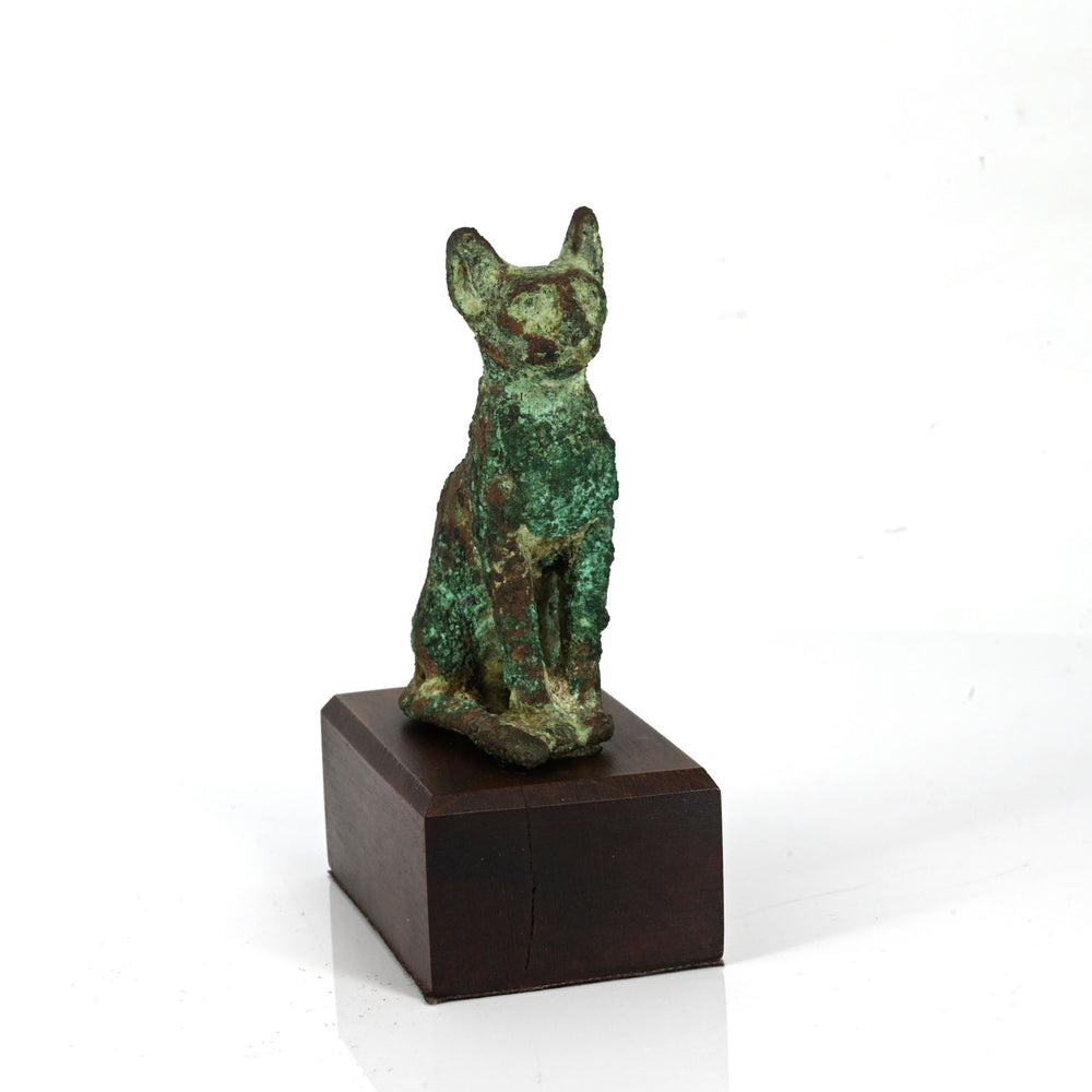 Egyptian Bronze Figure of a Cat, Third Intermediate Period, ca. 1069 - 945 BCE