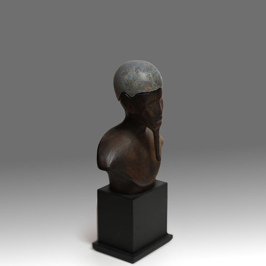 Egyptian Blue Skullcap from a Composite Figure of Ptah, Late Period, ca. 664 - 332 BCE