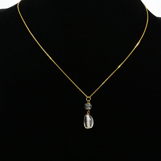 An Roman Rock Crystal Drop Pendant, ca. 1st century CE