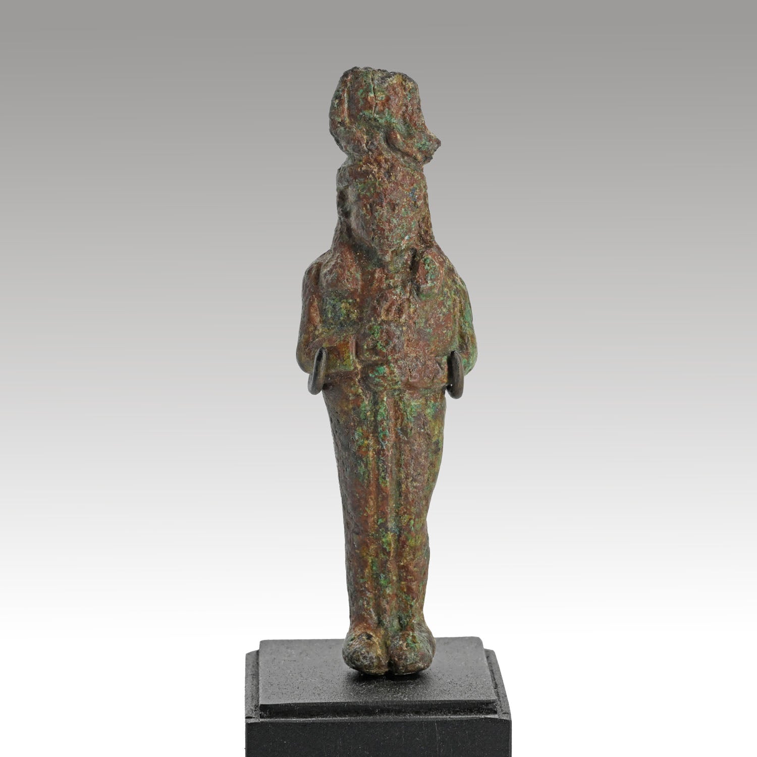 A rare Egyptian Bronze Statue of Ptah-Tatenen, Late - Early Ptolemaic Period, ca. 350 - 300 BCE