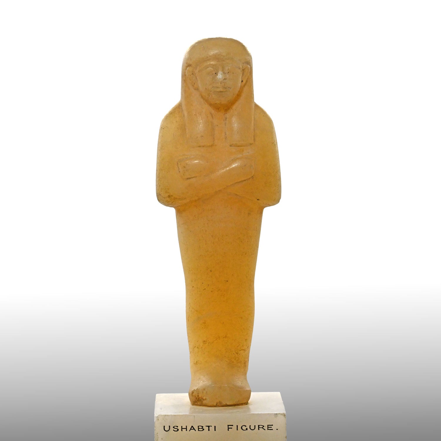 A Large and Important Egyptian Alabaster Shabti, late 18th - 19th Dynasty, ca. 1320–1200 BCE
