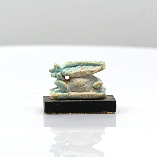 A Published Egyptian faience Hare Amulet, Late Period, ca. 664 - 332  BCE