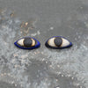 A pair of Egyptian Lapis Lazuli Eye Inlays, New Kingdom, ca. 1550 - 1069 BCE