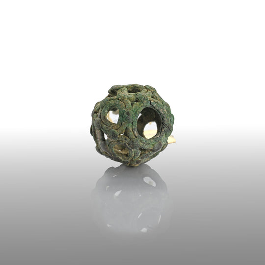 A Roman bronze openwork dodecahedron, ca. 2nd - 4th century CE