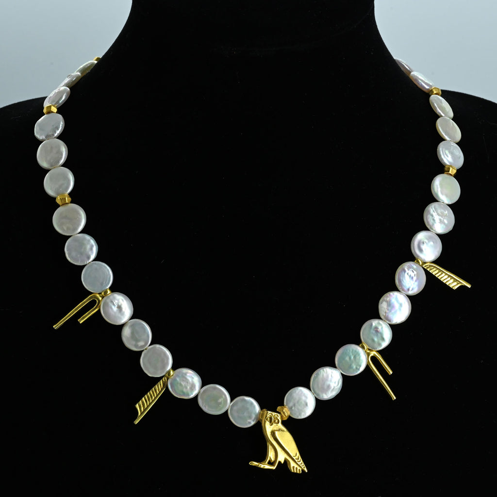 Vintage Gold-plated Charm Pendants on a Necklace, MMA 1976