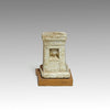 Egyptian Limestone Miniature Votive Shrine (Naos), Late Period, ca. 664 - 332 BCE
