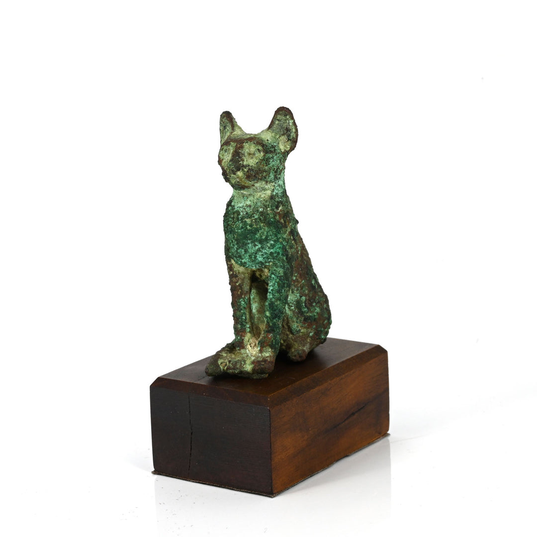 Egyptian Bronze Figure of a Cat, Third Intermediate Period, ca. 1069 - 945 BCE